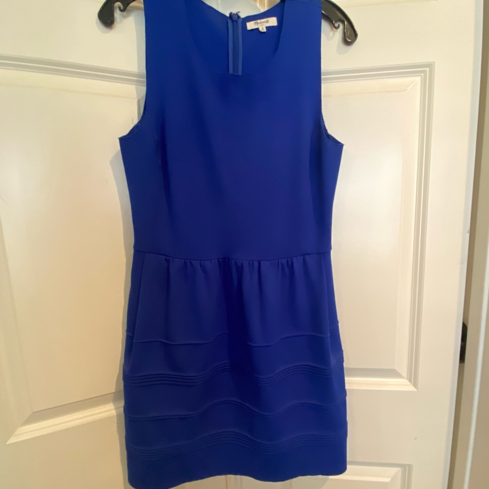 Madewell Royal Blue Dress. Sz M - Picture 2 of 7